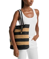 Michael Kors Quinn Large North South Woven Tote