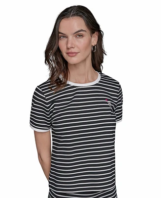 Karl Lagerfeld Paris Women's Striped T-Shirt