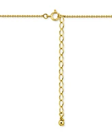 Giani Bernini Cubic Zirconia Cross Pendant Necklace, 16" + 2" extender, Exclusively at Macy's