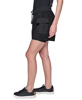 Karl Lagerfeld Paris Women's Mesh-Trim Cargo Shorts