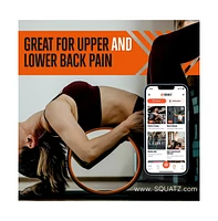 Squatz Yoga Wheel Back Stretcher – Sturdy & Comfortable Back Roller Wheel