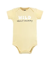 Hudson Baby Boys Cotton Bodysuits Safari World, Preemie