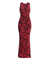 Jluxlabel Women's Floral Front And Center Maxi Dress