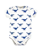 Touched by Nature Baby Boys Cotton Bodysuits, Mystic Sea Creatures, Preemie