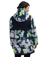 Scotch & Soda Women's Yrsa Sherpa Anorak With Fixed Hood