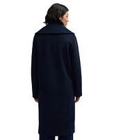 Scotch & Soda Women's Alida Wool Overcoat With Detachable Sherpa Collar