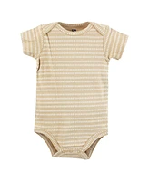 Hudson Baby Boys Cotton Bodysuits, Plants, 9-12 Months