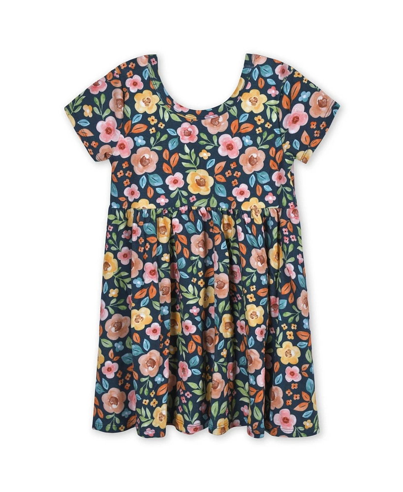 Gerber Baby Girls Spotted Leopard Short Sleeve Twirl Dress