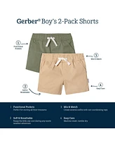 Gerber Toddler Boys 2-Pack Shorts