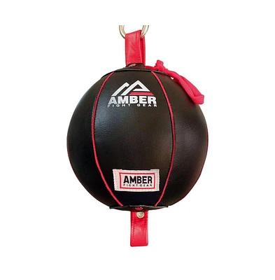 Amber Fight Gear Boxing Mma Muay Thai Fitness Workout Training Leather Punching Floor to Ceiling Speed Dodge Ball Double End Bag Professional with Bun