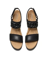 Clarks Collection Women's Wrenly Eve Wedge Sandals