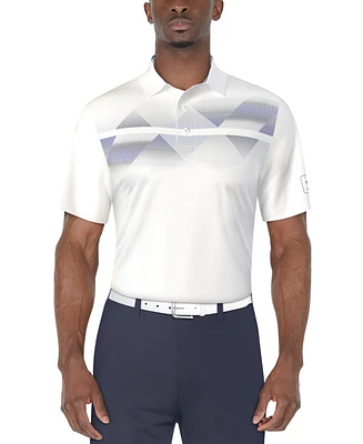 Pga Tour Men's Solarized Geometric Polo Shirt