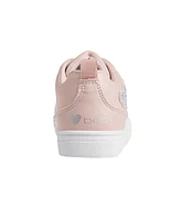 Bebe Toddler Girls Heart Lace with Court Sneakers