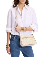 Kate Spade New York Hudson Spring Pansies Small Crossbody Bag