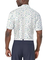 Pga Tour Men's Umbrella Graphic Polo Shirt