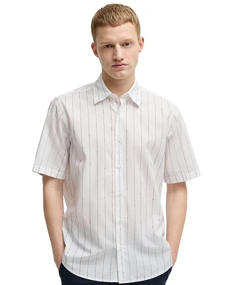 Boss by Hugo Men's Printed Cotton Regular-Fit Shirt