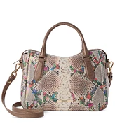 Brahmin Micaela Multi Piaffe Leather Satchel