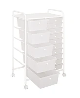 Seville Classics 15-Drawer Organizer Cart