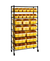 Seville Classics 8-Tier 24 Bin Rack System
