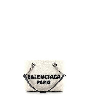 Pre-Owned Balenciaga Small Duty Free Tote Shearling