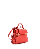 Pre-Owned Delvaux Mm Tempete Top Handle Bag Leather