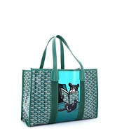 Pre-Owned Goyard Mm Villette Tote Printed Coated Canvas