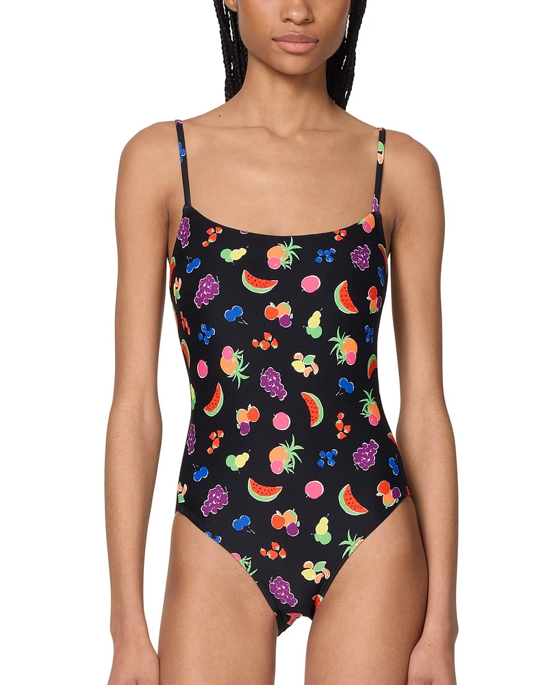 Kate Spade New York Women's Tie-Back One-Piece Swimsuit