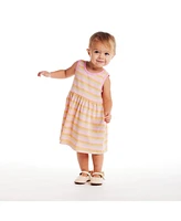 Andy & Evan Baby Girls Floral Crochet Sweatshirt and Dress Set