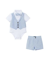 Andy & Evan Baby Boys Polo Onsie Vest Set