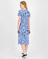 Tommy Hilfiger Women's Paisley-Print V-Neck Midi Dress