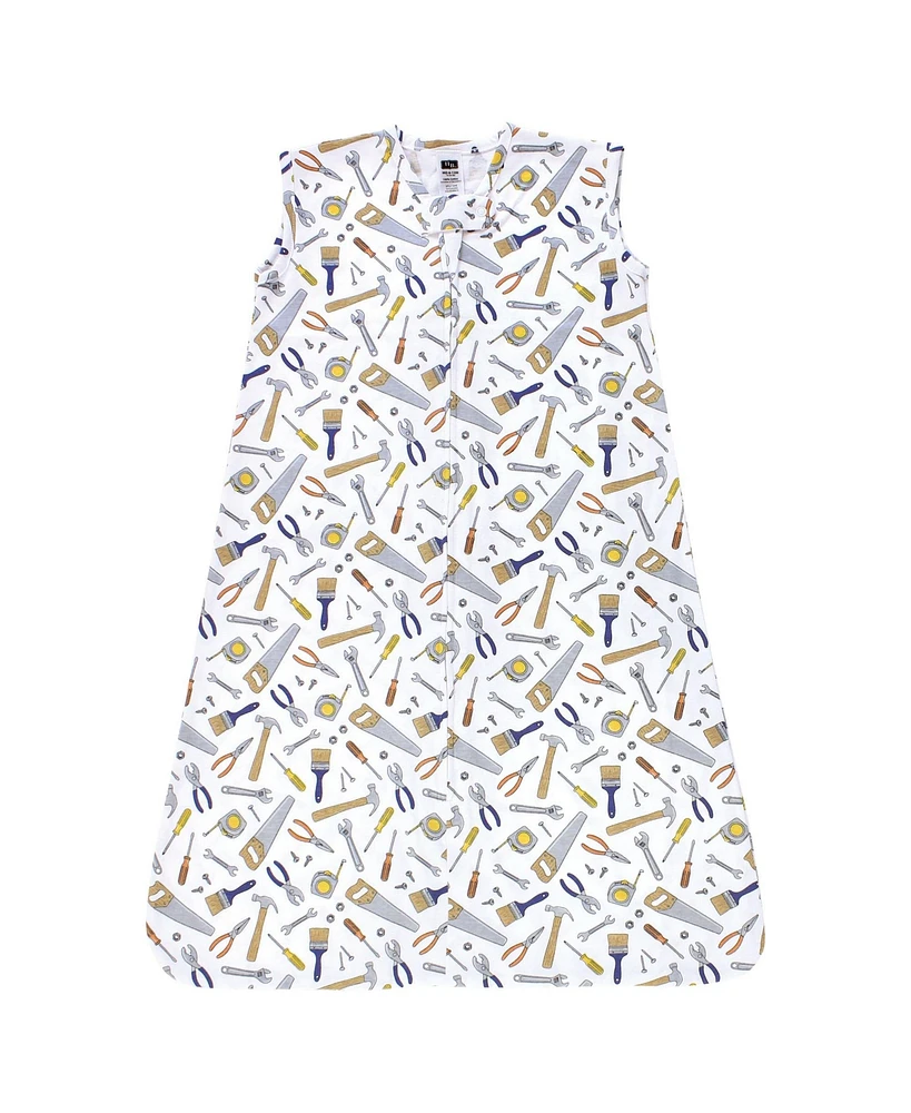 Hudson Baby Boys Cotton Sleeveless Wearable Sleeping Bag, Sack, Blanket