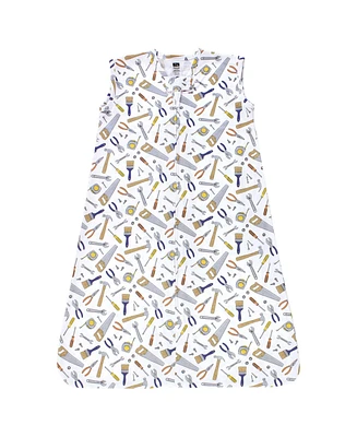 Hudson Baby Boys Cotton Sleeveless Wearable Sleeping Bag, Sack, Blanket