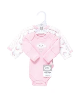 Luvable Friends Baby Girls Preemie Long Sleeve Bodysuits 3pk Cloud, Preemie