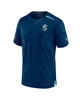 Men's Fanatics Deep Sea Blue Seattle Kraken Authentic Pro Rink Premium Camo T-shirt