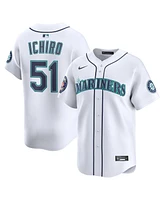 Nike Men's Ichiro Suzuki White Seattle Mariners 2025 National Baseball Hall of Fame Nike Home Limited Player Jersey