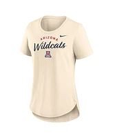 Nike Women's Tan Arizona Wildcats Script Logo Tri-Blend T-Shirt