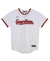 Nike Preschool White Cleveland Guardians Home Blank Replica Jersey