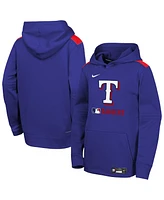 Nike Big Boys and Girls Royal Texas Rangers Authentic Collection Performance Pullover Hoodie