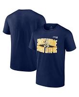 Fanatics Men's Navy Nashville Predators 2024 Stanley Cup Playoffs Slogan T-Shirt