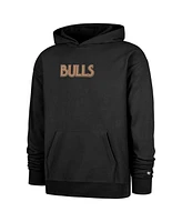 '47 Brand Men's Black Chicago Bulls 2024/25 City Edition Double Crossover Foundation Pullover Hoodie