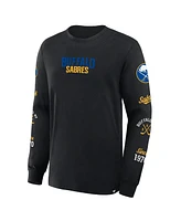 Fanatics Men's Black Buffalo Sabres Boxed Legacy Long Sleeve T-Shirt