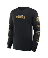 Fanatics Men's Black Boston Bruins Boxed Legacy Long Sleeve T-Shirt