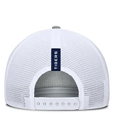 Fanatics Men's Heather Gray/Navy Auburn Tigers Profile Trucker Adjustable Hat