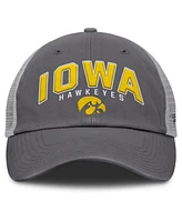 Fanatics Men's Charcoal Iowa Hawkeyes Ionic Trucker Adjustable Hat