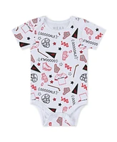 Wear by Erin Andrews Baby Boys and Girls 3-Piece Detroit Red Wings Turn Me Around Bodysuits Pants