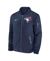 Nike Men's Navy Toronto Blue Jays Authentic Collection Dugout Full-Zip Bomber Jacket