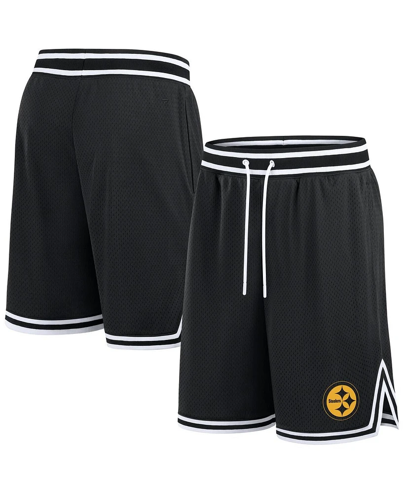 Fanatics Men's Black Pittsburgh Steelers Elements Future Ground Shorts