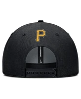 Nike Men's Black Pittsburgh Pirates Rise Gaberdine Adjustable Hat