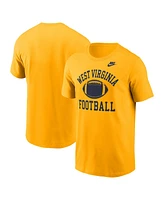 Nike Men's Gold West Virginia Mountaineers Legacy Football Icon T-Shirt