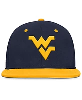 Nike Men's Navy West Virginia Mountaineers On-Field Dugout True Performance Fitted Hat